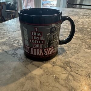Star Wars Dark Side Ceramic Coffee Mug - Black and Red